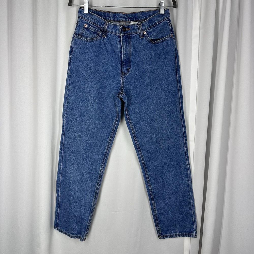 Vintage 90s Jordache Mom Jeans W28" High Rise 100% Cotton Tapered Med Wash 11/12